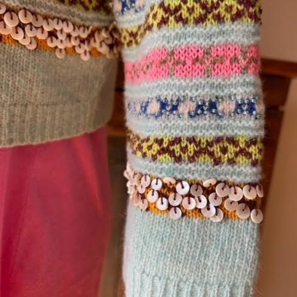 Vintage Free People Beaded Sweater - Picture 6 of 9